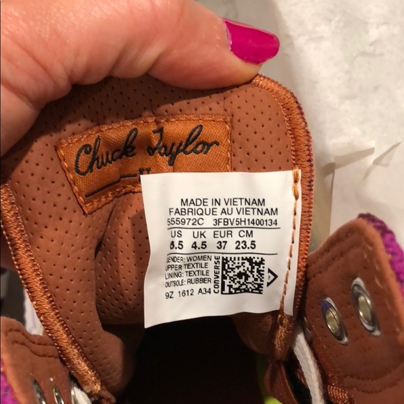 🎉Last Pair🎉NIB Converse X Missoni S17 Hightops - Picture 8 of 8